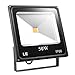 LE 50W Super Bright Outdoor LED Flood Lights,150W HPS Bulb Equivalent, Waterproof IP66, 3250lm, Warm White, 3000K, Security Lights, Floodlight (Warm White)