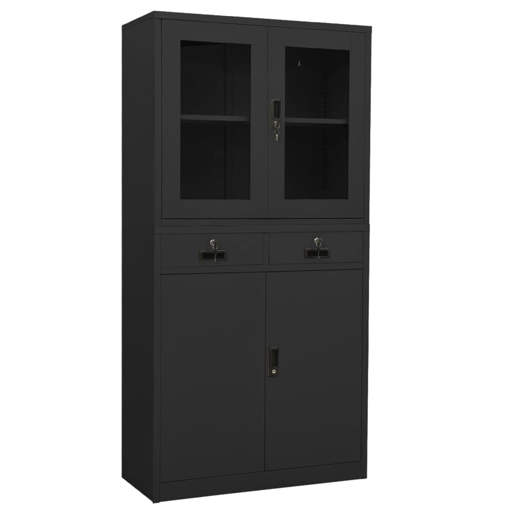 Armoire de bureau avec 3 étagères réglables pour optimiser vos dossiers