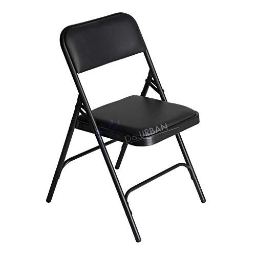 Da URBAN® Folding Chair Padded Seat and Back Heavy Duty Metal Frame