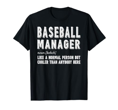 Baseball Manager Gift T-Shirt