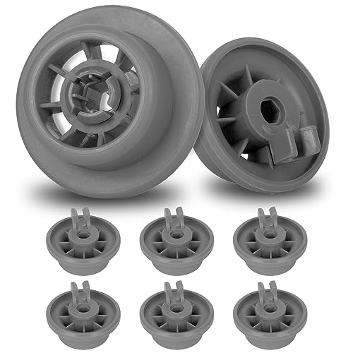 Ruedas Lavavajillas Juego 8 Ruedas para Ruedas de Lavavajillas Compatible con Bosch Siemens Neff, Ruedecillas Bandeja Inferior Lavaplatos Compatible con Siemens, Balay, Beko, Indesit, Neff, Bosch