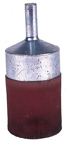 Image of Weiler 35350 Polyflex Encapsulated Crimped Wire End Brush, 1 inch, 0.104 inch Steel Fill, Made in the USA (Pack of 10)