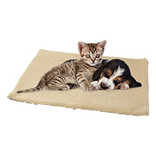 Heiqlay Manta Termica Perros, Autocalentamiento- sin Electricidad y baterías, Manta Perro, Manta térmica para Gatos Perros, Manta Gato Caliente , 60 x 45 cm Cover