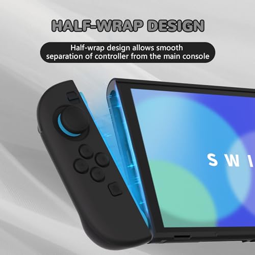Image of PlayVital Protective Case for Nintendo Switch 2 with Extra Stand & Thumb Grip Caps | Split Design, Dockable Hard Shell Cover for Nintendo Switch 2 | Solid Color Series, Black