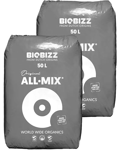 Growkingz Biobizz All Mix Erde - 100 Liter (2x50L Säcke) - Grow Erde für Grower