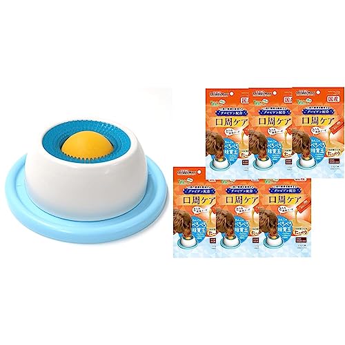 わんこのぺろぺろ味覚玉&専用フード(わんこの健康ピューレ 口周ケア10g×5本?6袋)セット