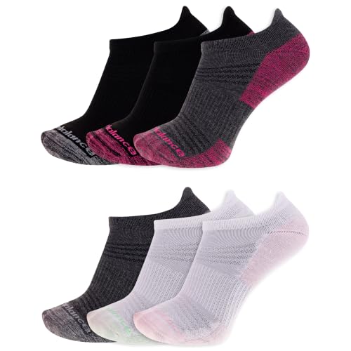 Image of New Balance Unisex Adult Performance Cushioned No Show Socks, 6-12 Pairs