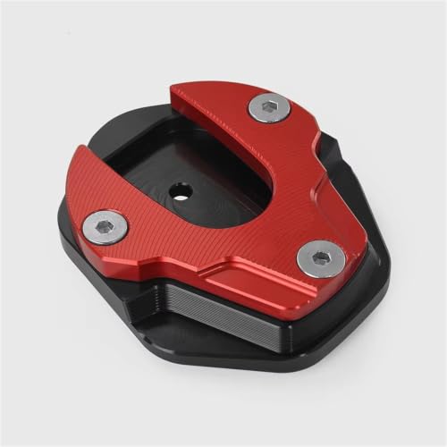 Soporte lateral para motocicleta CB650R que soluciona el hundimiento en tierra o grava