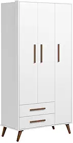 Guarda Roupa Roupeiro Infantil Qencanto Retrô Qmovi Branco