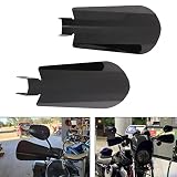 Motorcycle Handguards Coffin Cut Hand Guard Black for & 2006 & Older Baggers Electra Street Road Gli