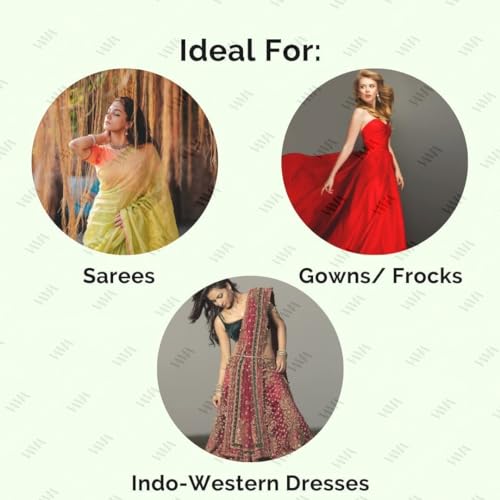 VAMA Traditional Indian Handmade Fabric Embroidery Cloth Saree Waist hip Belt Stretchable Kamarpatta Kamarbandni Kardhani For Women (Kamarbandh Belt For Saree)