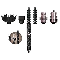 Shark FlexStyle Air Styling & Drying System, No Heat Damage, For All Hair Kind, Hair Dryer & Styler, Twist to Transform, HD446JB, Black Sparkle Limited Edition