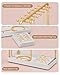 ProCase Jewelry Stand Holder Organizer, Jewelry Display Storage with Ring Tray, Rotating Earring Bracelet Necklace Holder, Valentine's Gifts Room Dorm Decor for Teen Girls -Gold (No-Assembly)