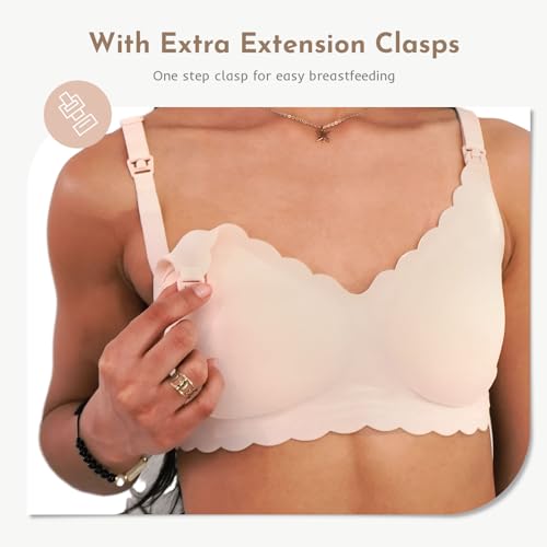 Nursing Bras for Breastfeeding, Seamless Ultra Comfort Maternity Bra, Natural Shape Pregnancy Bras for Women2
