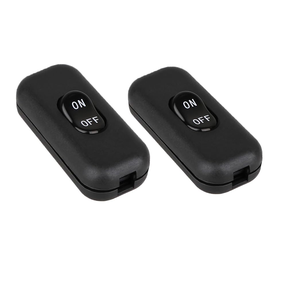 Zo.Yehaa 2PCS Inline Cord Switch, On/Off Lamp Control Appliance