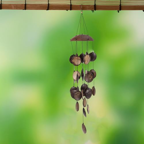 Carillon Éolien LABRIMP en Coque de Noyer Artisanale et Résistante - 6