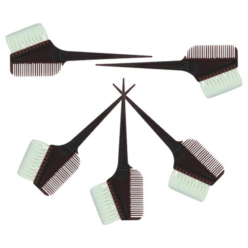 STOBAZA 5 pezzi Kit per Colorazione Capelli con Ciotola e Pettine per Tintura Spazzola e Pennello per Parrucchieri Strumenti Professionali per Salone e Uso Domestico Materiale Plastico