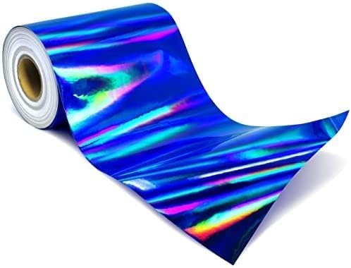 Vinyle adhésif permanent holographique bleu VViViD Deco65 pour personnaliser vos tasses et carnets