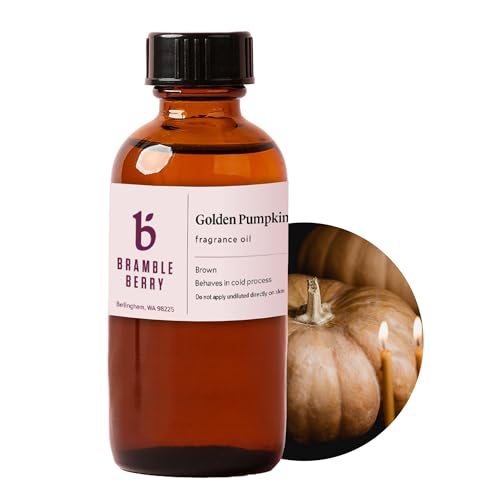 Bramble Berry Golden Pumpkin & Cardamom Warm Spice Scent for Soap Making Candles Lotion Bath Bombs & Perfume | Skin Safe Vegan Paraben & Phthalate Free DIY Craft Essential