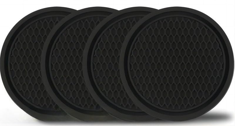 Tapis antidérapant voiture porte-gobelet avec design créatif en nid d'abeille élastique
