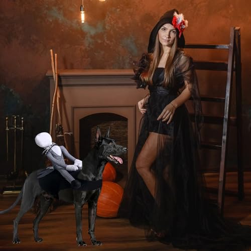 GAROMIA Hundekostüm Halloween Kostüm Hund Haustier Kostüm Haustiere Party Cosplay Bekleidung Halloween Hunde Hundekostüm für Haustier Hunde Kleine bis Große Hunde