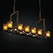 Justice Design GLA-8719-16-AMBR-DBRZ Veneto Luce - Seventeen Light Dakota Tall Chandelier, Glass Options: AMBR: Amber Glass Shade, Choose Finish: Dark Bronze Finish, Choose Lamping Option: Standard Lamping