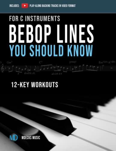 Bebop Lines You Should Know (C Instruments): with Play-along Backing Tracks