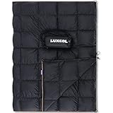 LUXCOL Down Camping Blanket - 700 Fill Power Puffy, Warm, Water Resistant, Lightweight and Portable for Outdoors, Travel, Camping…