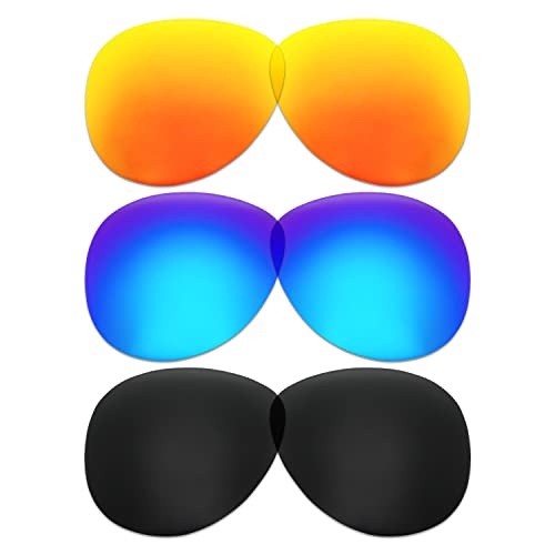 Lentilles pour Oakley Elmont Medium remplaçant les verres usés en 3 teintes