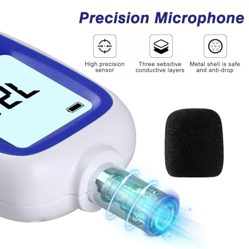image for XRCLIF Decibel Meter, Portable SPL Meter (Sound Pressure Level Meter),