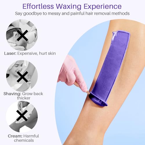 Blitzwax BLIZTWAX-BLUE Waxing Kit For Women Men Digital Wax Kit Suitable For Sensitive Skin/Brazilian/Full Body/Bikini/Hair Removal Hard Wax Kit thumb #6