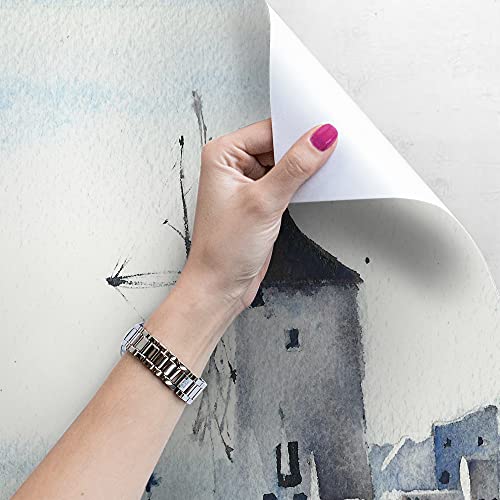 Papier peint panoramique lavable pour rénover un mur de salon abîmé