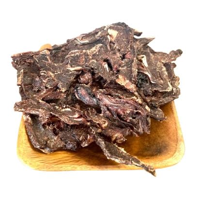 ロゴスペット 天然 無添加 国産(三重県産) 骨からそいだ 鹿肉 ジャーキー 400g シカ しか 鹿 犬用 猫用 犬猫用 ペット用 おやつ 鹿のおやつ ジビエ