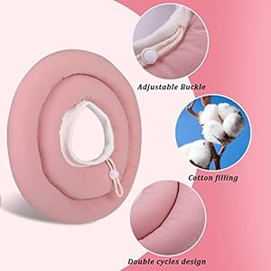 IDOMIK Dog Recovery Collar Waterproof Soft Dog Cone After Surgery Comfy Protective Elizabethan Collar Alternative for Dogs Cats Adjustable Dog Neck Donut Collar Cone Anti Licking Biting Wounds