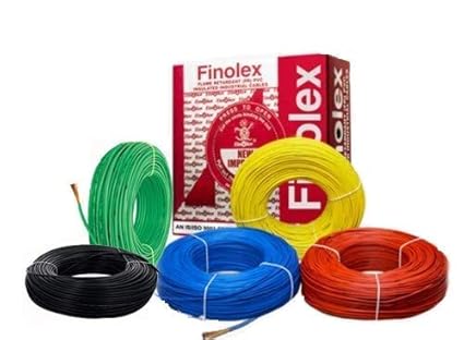 Finolex Cables Finolex 1 Sq Mm Pvc Insulated Cable Wire 90 M Coil Any Color Silver Or Gold Box
