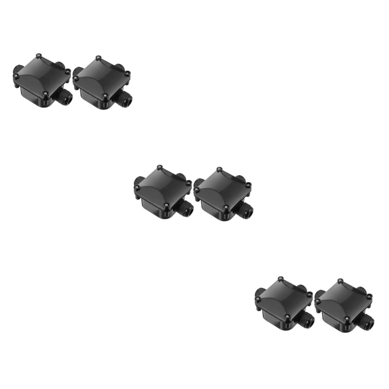 MAGICLULU 3 Set Elettrica Da Esterno Giunzione Stagna Vie Per Impianti Elettrici Accessori Per Illuminazione Da Giardino E Strada Connettori Impermeabili Per Mm² 2 Pezzi*3
