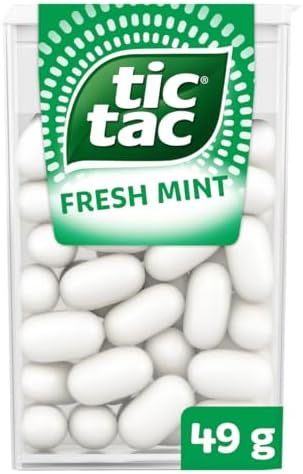 Tic Tac Fresh Mint Sweets, for Little Moments of Refreshment in a Convenient Pack, Pack of 1 x 49g