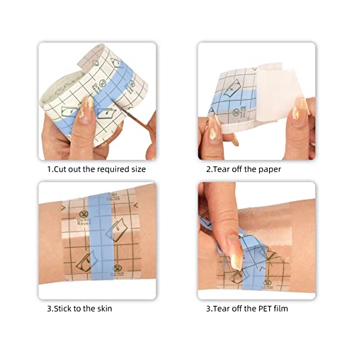 BAMTTOO Tattoo Aftercare Waterproof Bandages Tattoo Cover Up Tape Tattoo Supplies Transparent Film Protective Safe Bandages - Image 3