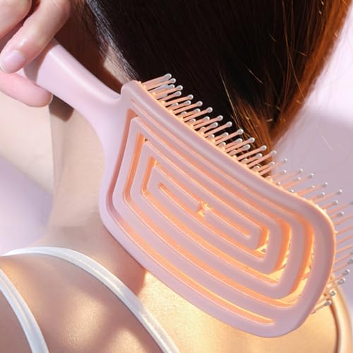 Peine masajeador antiestático para cabello púrpura miniatura 6