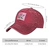 HJFCZH Black Adult Baseball Cap Hat Beautiful Pink Roses Printing for Men and Women Comfort Adjustable, Red, One size #4