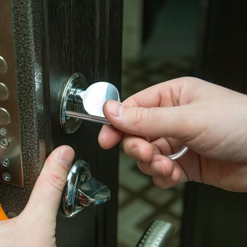 2 Stück Profi Dietrich Set, Bartschlüssel Universal Aus Edelstahl, Öffnungs Werkzeug, Universal Schlüssel, Öffnet nahezu jede Tür, Türöffner Schlüssel für Bart Schloss Öffner