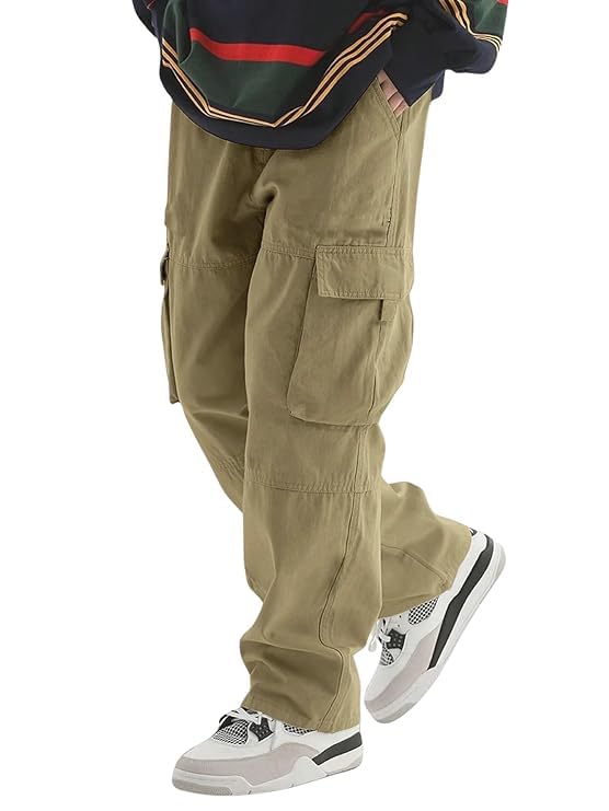 Men's Loose Casual Trousers-image-47