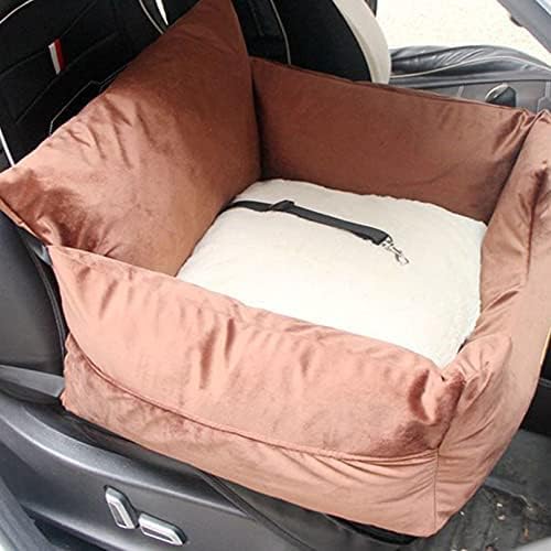 車用ペットシート ドライブボック コーヒー 中小型犬用 助手席用 後部座席対応 ペット用シート 通年 ペット ドライブ用品 L 犬 猫 おでかけ用品 カー用品 カバー取り外し可能 清潔簡単 滑り止め ドライブケージ 汚れに強い 水洗い可能 S コーヒー Icbiz Ca
