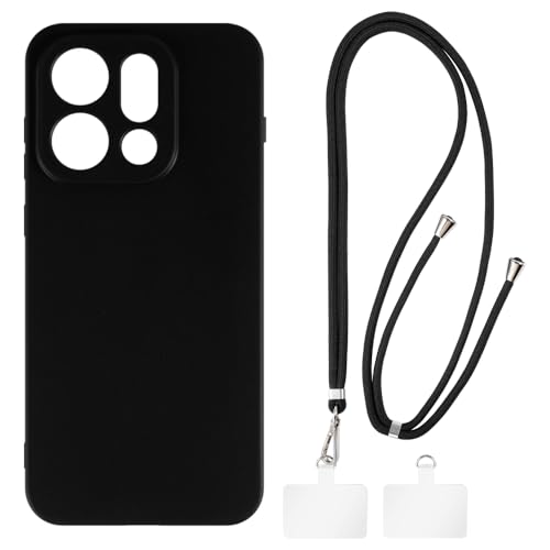 Shantime �P�[�X�ƃN���X�{�f�B�X�g���b�v�Z�b�g OPPO Find X9S 5G CPH2873 �Ƃ̌݊������� �g�уJ�o�[�Ƌ����o�b�N���t�������\�l�b�N�X�g���b�v�����2���̃p�b�`�t��(�u���b�N + �u���b�N)