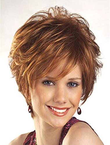 Short wigs for women (Brown Mix Blonde)