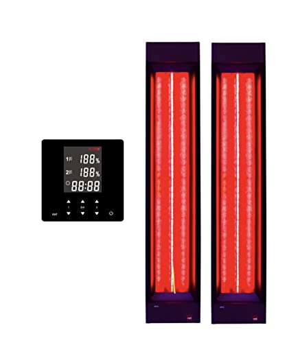 2x Infrarotstrahler InfraROTmed 500W + Steuerung, Tiefenwärme Vollspektrumstrahler für Sauna und Infrarotkabine, zum Nachrüsten oder Selberbauen