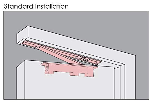 Nhn1638U-M Concealed Door Closer, Non-Handed, Heavy-Duty, Up To 132Lbs. Doors, Dual Speed Control, Invisible Door Closer #TOP2