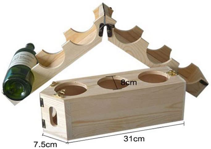 Soporte de Madera para Botellas de Vino 6 Botellas miniatura 4