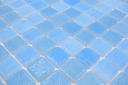 Mosaïque de piscine SPAIN - Turquoise - MOS220-501R_f