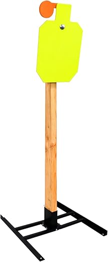 Highwild Target Stand System - AR500 Steel Hostage Reactive Shooting Target 3/8" Thick with 2x4 Target Stand Kit